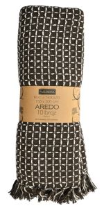 brązowy koc AREDO 150x200 JEDEKA