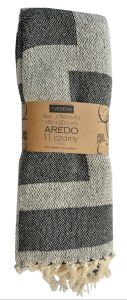 czarny koc AREDO 150x200 JEDEKA