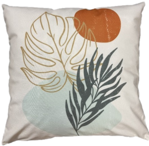 monstera poszewka 40x40 drukowana z miękkiego weluru 2 sztuki F1028