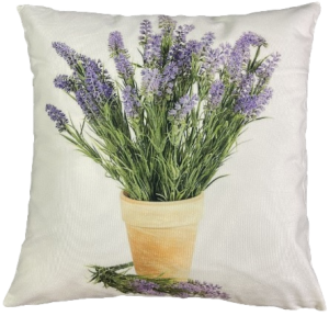 lawenda poszewka 40x40 drukowana z miękkiego weluru 2 sztuki F1265
