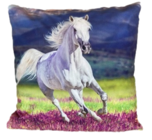 koń poszewka 40x40 drukowana z miękkiego weluru 2 sztuki PA-232