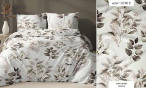 beżowa pościel z satyny bawełnianej 5070C