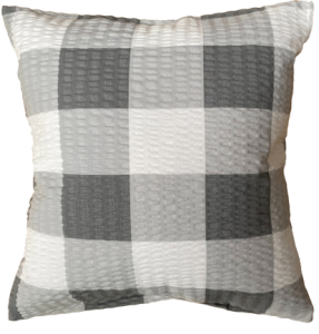 pościel kora bawełniana w szarą kratę PREMIUM POLSKA