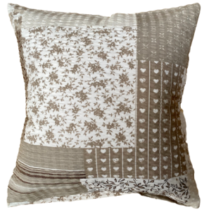 patchwork z motylem beż pościel kora bawełniana PREMIUM POLSKA 