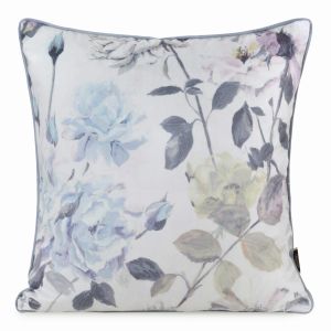 kremowo niebieska poszewka velvet 151 dekoracyjna 45x45 EUROFIRANY