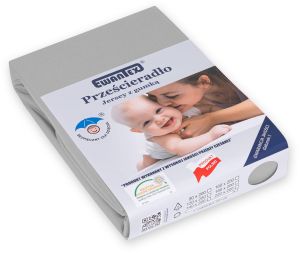 stalowe PRZEŚCIERADŁO JERSEY Z GUMKĄ