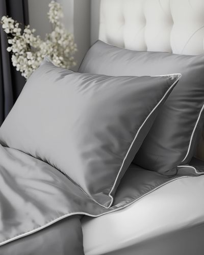 Posciel-160x200---2-Poszewki-Satyna-100-Bawelna-Adamaszek-Pure-z-Biza-Jasnoszara-Detexpol.jpg
