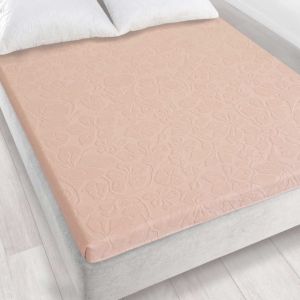 pudrowy róż prześcieradło żakardowe 150x205 TULIPAN 6 ZWOLTEX