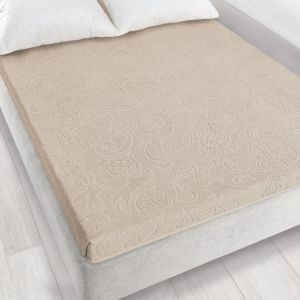 sepia prześcieradło żakardowe 175x220 TULIPAN 4 ZWOLTEX