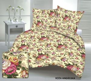 róża angielska pościel bawełniana PREMIUM POLSKA 160x200