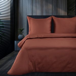 marsala pościel z makosatyny elegante EVA MINGE EUROFIRANY PREMIUM