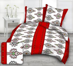 parzenica czerwona pościel kora bawełniana PREMIUM POLSKA