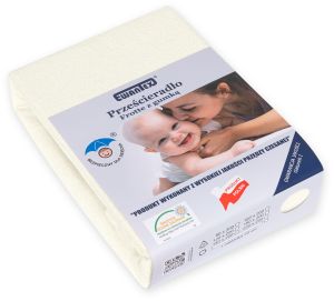 mleczne PRZEŚCIERADŁO FROTTE Z GUMKĄ 