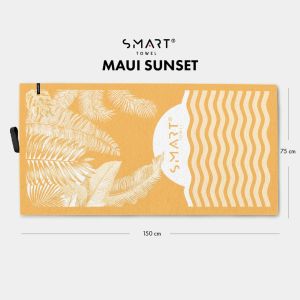 złoty MAUI SUNSET bambusowy ręcznik smart towel 75x150 TEXPOL
