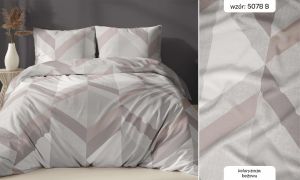 beżowa pościel z satyny bawełnianej 5078B