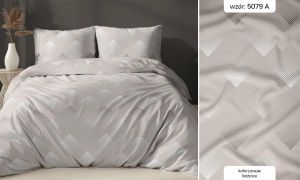 beżowa pościel z satyny bawełnianej 5079A