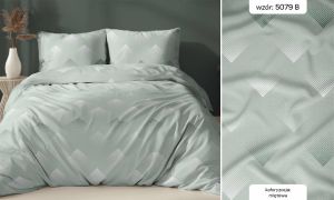 miętowa pościel z satyny bawełnianej 5079B