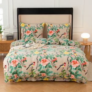 pościel z mikrofibry miś plusz ptaszek SHY-3139 COTTON WORLD