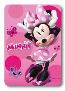 minnie mouse koc dziecięcy polarowy 100x140 FARO