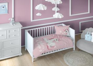 magiczny przyjaciel dwustronna pościel bawełniana maya moo 100x135 + 40x60 do łóżeczka 5517B