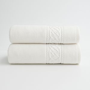 kremowy ręcznik kąpielowy SYDNEY 500 G/M2 LEGS