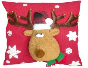 renifer poszewka świąteczna 3D 40x40 MESA