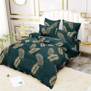 złote palmy pościel z mikrofibry miś plusz