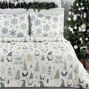 śnieżne skrzaty pościel świąteczna bawełniana DWARF EUROFIRANY