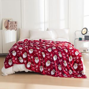 mikołaje koc świąteczny 160x200 COTTON WORLD KJS-119