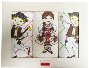 górale komplet ścierek kuchennych pudełko podhale