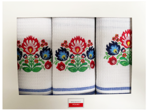 komplet ścierek kuchennych 50x70 ludowa 03