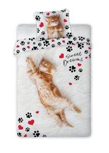 kotek pościel bawełniana młodzieżowa 140x200 BEST FRIENDS 020