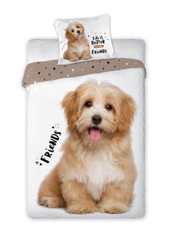 Pościel 160x200+70x80 Best Friends 021 Pies EAN 5904541911496.jpg