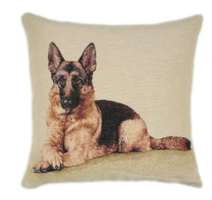 owczarek niemiecki poszewka dekoracyjna gobelin 42x42