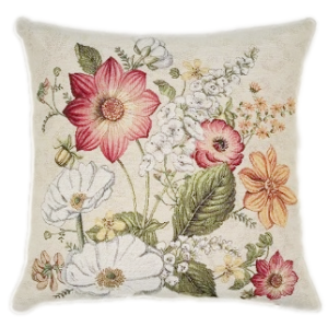kwiaty poszewka dekoracyjna gobelin 42x42