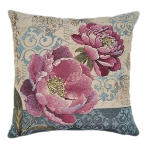 kwiaty poszewka dekoracyjna gobelin 42x42
