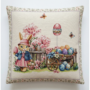 kolorowe pisanki poszewka dekoracyjna gobelin 45x45 IRYS