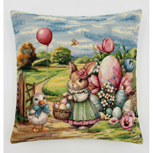 wielkanocna rodzinka A poszewka dekoracyjna gobelin 45x45 IRYS
