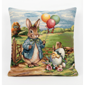 wielkanocna rodzinka B poszewka dekoracyjna gobelin 45x45 IRYS