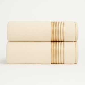 kremowy ręcznik kąpielowy MONTREAL 400 G/M2 LEGS