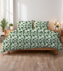 zielone palmy pościel kora bawełniana PREMIUM POLSKA