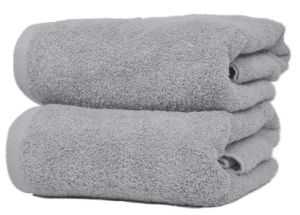 popielaty ręcznik kąpielowy gładki RUBIN 500g/m2 