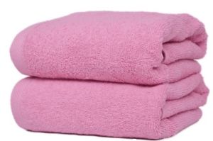 różowy ręcznik kąpielowy gładki RUBIN 500g/m2