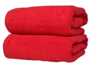 czerwony ręcznik kąpielowy gładki RUBIN 500g/m2