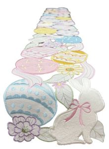 pisanki wielkanocna szarfa haftowana 20x160 806