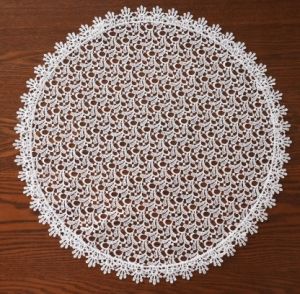 biała serwetka do koszyczka FI50 gipiura