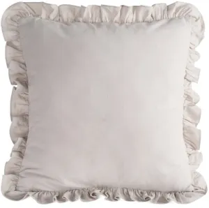 beżowa poszewka bawełniana z falbanką 45x45 EUROFIRANY 100% bawełna