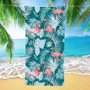 flamingi ręcznik plażowy z mikrofibry 70x140