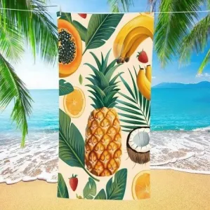 ananas ręcznik plażowy z mikrofibry 70x140