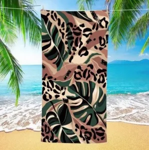 panterka ręcznik plażowy z mikrofibry 70x140